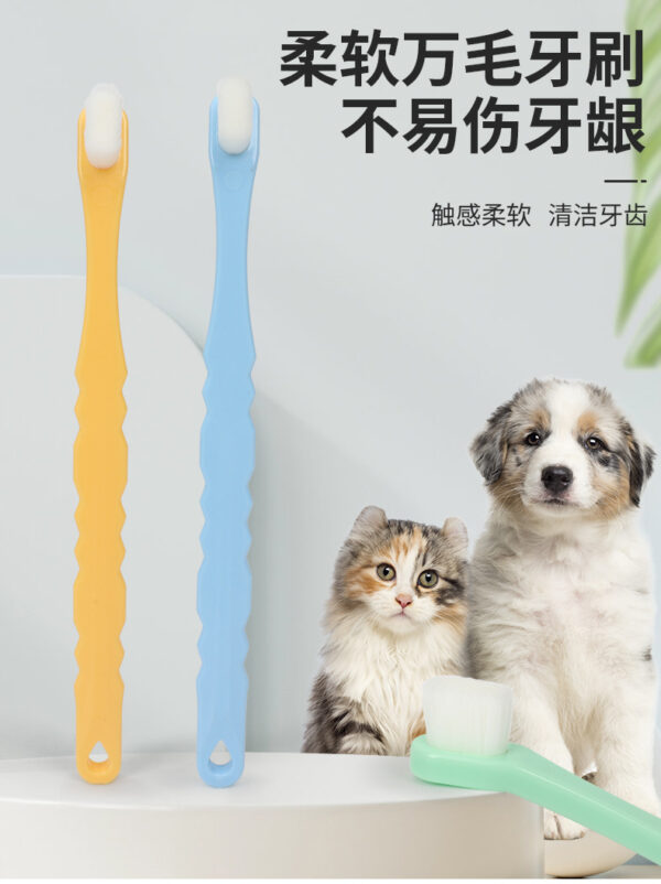 Pet Supplies Dog Cat Toothbrush Soft Bristle Toothbrush Oral Hygiene Supplies
