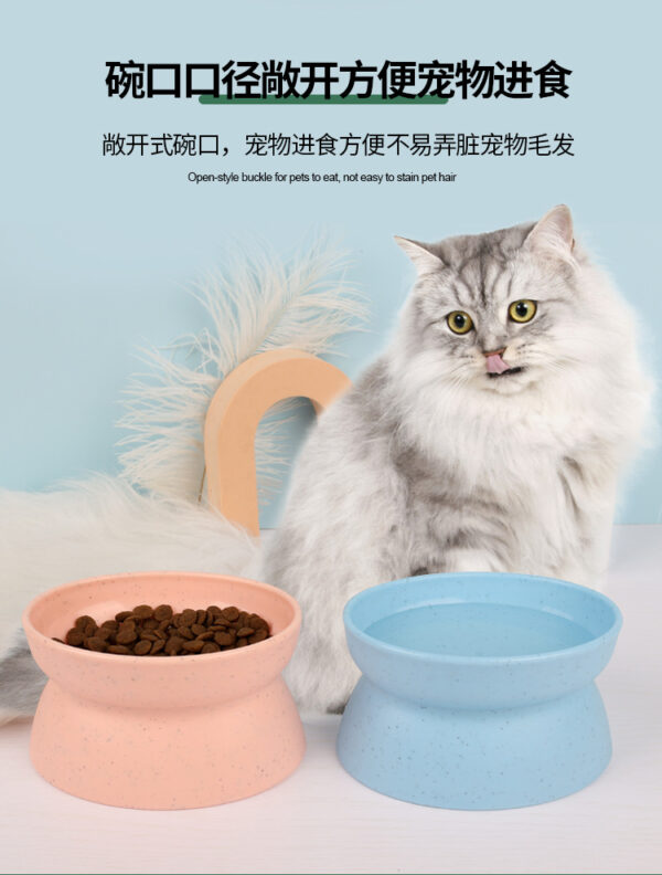 Pet Supplies Feeding Bowl Cat Bowl Tilted Neck Protection Cat Food Bowl Water Bowl Pet Bowl